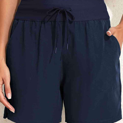 Beach Vibes Functional Swim Shorts with Pockets