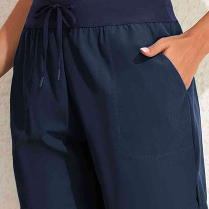 Beach Vibes Functional Swim Shorts with Pockets