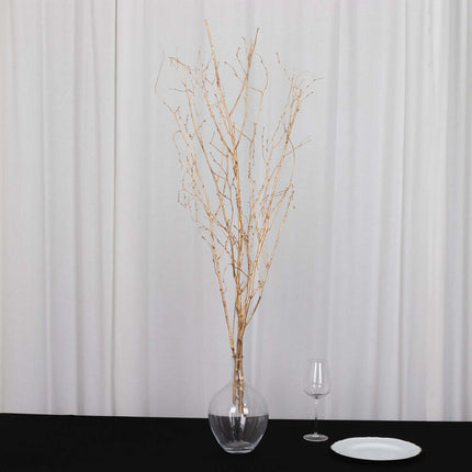 AliKopy 6-Pack 46" Metallic Gold Birch Branches - Decorative Twigs for