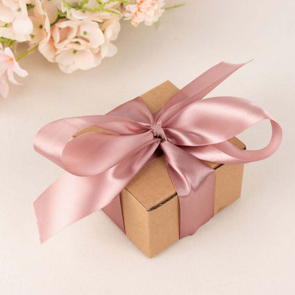 AliKopy 50 Yards 1.5" Dusty Rose Satin Ribbon - Soft, Elegant Finish