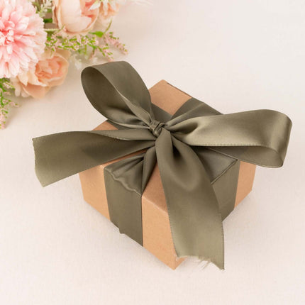 AliKopy 50 Yards 1.5" Dusty Sage Green Satin Ribbon - Soft & Durable