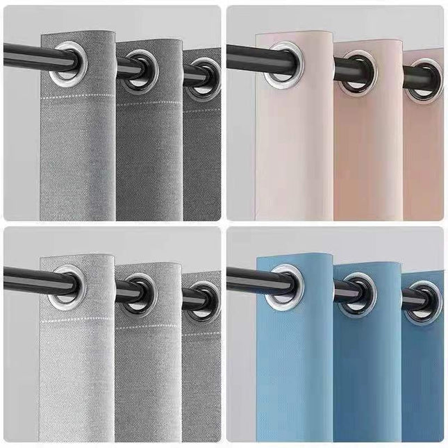 Peekaboo Studio Thick Waterproof Mildew-Proof Linen Shower Curtain