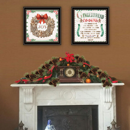 Nicole Decamp 2-Piece Gingerbread Wreath Wall Art Set - Multicolor Pri