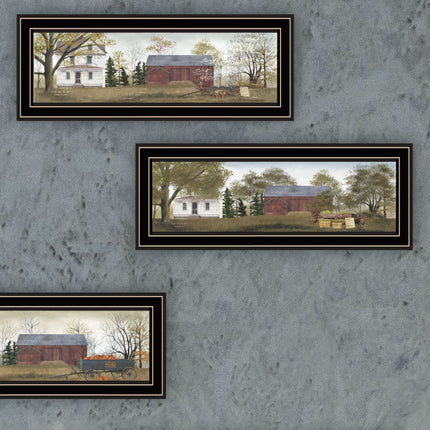 Billy Jacobs 4-Piece Black Framed Wall Art Set - Four Seasons Decor