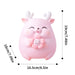 Adorable Cartoon Cow Coin Bank - Cute Vinyl Money Box for Kids - Fun Savings Jar