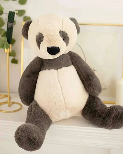 Adorable Plush Fluffy Animal Cuddly Dolls - Elephants, Teddy Bears, Pandas, and Dinosaurs for Kids
