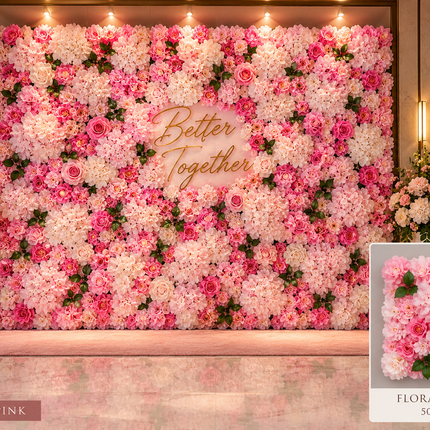 Elegant Floral Wall Art Handmade with Cotton, Silk, and Artificial Blooms - Très Elite