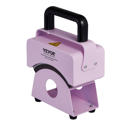 VEVOR Mini Hat Press Machine, 5.9x3.15 Inch Plate, Purple, Portable