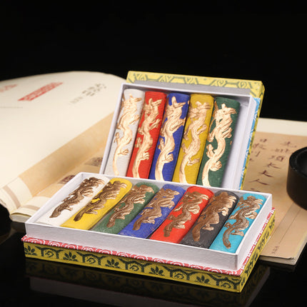 Seven-Colour Ribbon Ink Pad Set – Logo Pin Stamps
