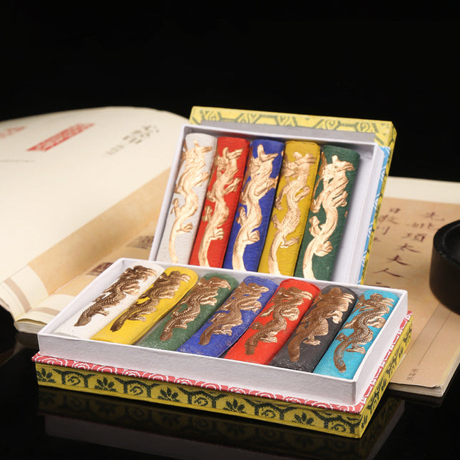 Seven-Colour Ribbon Ink Pad Set – Logo Pin Stamps