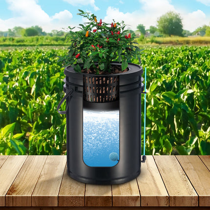 VEVOR Deep Water Culture Hydroponics System with 4 Buckets & Top Drip