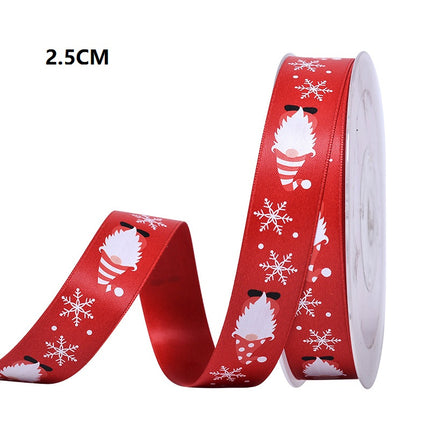 Peekaboo Studio Polyester Christmas Scene Decoration Ribbon - Durable