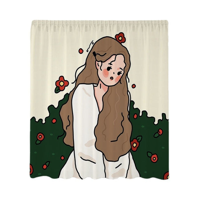 Peekaboo Studio Korean Style Velcro Curtain - Simple Paste Shading Clo