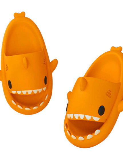 Adult's Slippers Indoor Outdoor Funny Shark Cartoon