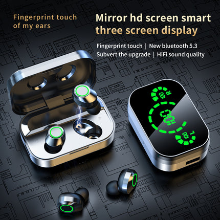 YD03 Wireless Bluetooth-compatible Headset TWS Large Screen Smart Digi