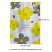 Grey Yellow Flower / L - 5.51x7.87inch