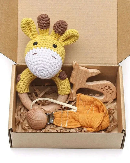 Baby Milestone Bath Toy Set with Swaddle Wrap, Rattle, and Bibs for Newborn