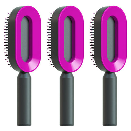 Self Cleaning Hair Brush For Women One-key Cleaning Hair Loss Airbag M