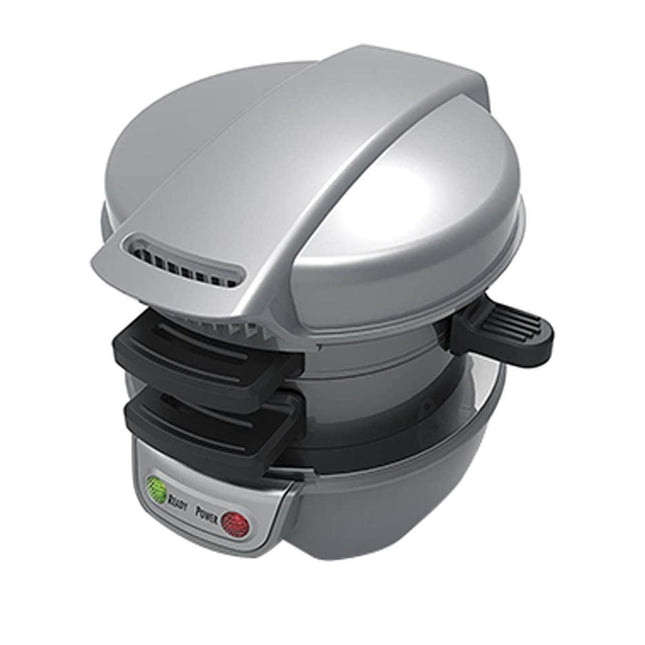 Peekaboo Studio 110V Hamburger Maker & Egg Toaster - Non-Stick Plates