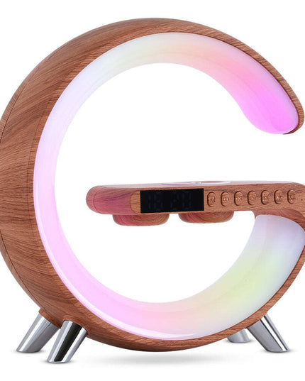 New Intelligent G Shaped LED Lamp Bluetooth Speake Wireless Charger Atmosphere Lamp App Control For Bedroom Home Decor