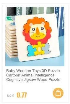 Montessori 3D Wooden Puzzle Kit - Educational Playset for Inquisitive Young Minds