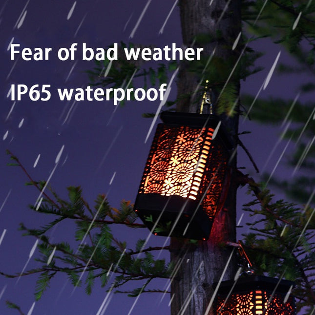 Solar Lawn Light Outdoor Flame Lantern Ambience Garden Path Nightlight