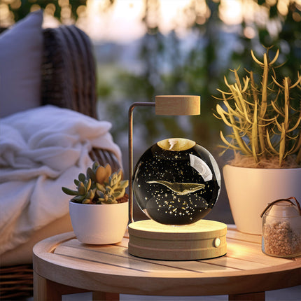 Peekaboo Studio Cosmic Dinosaur Night Light - USB Powered & Warm Glow