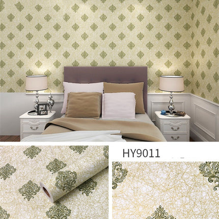 Large Flower Wallpaper Mixed With Family Style