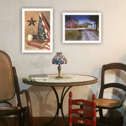 Billy Jacobs 2-Piece Star Spangled Night Wall Art Set, Framed Decor