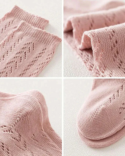 Knee High Cotton Socks for Girls - Adorable Knitted Princess Design for Toddlers and Infants