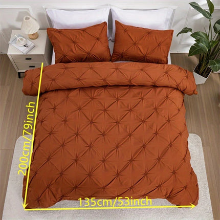 Peekaboo Studio Solid Color Duvet Cover Set - Soft, Durable Fabric