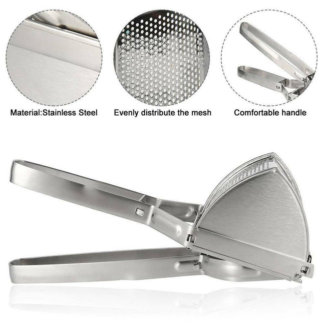 Peekaboo Studio Large Stainless Steel Potato Ricer & Fruit Press, Dura