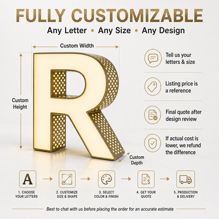 Custom Front & Side Lit LED Channel Letters Sign — Exterior Business Signage LED Signs custom-made-front-lit-side-lit-led-channel-letters-signs-perforated-shop-signs-exterior-use Business & Industrial > Retail & Hospitality > Signage