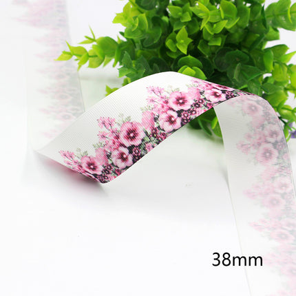 Peekaboo Studio Flower Printed Thread Ribbon - Durable, Versatile Craf