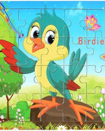 Montessori Interactive 3D Wooden Puzzle - Engaging Learning Toy for Young Adventurers
