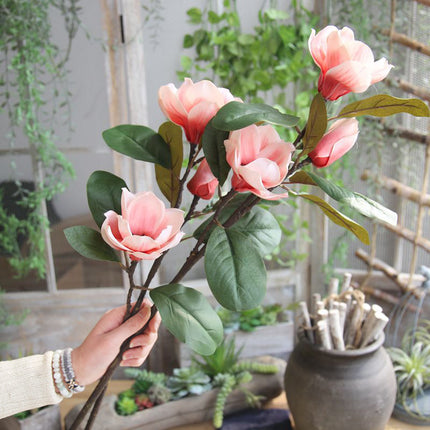 Peekaboo Studio Simulated Magnolia Long Branch Floral Arrangement - Re