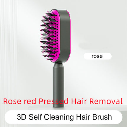 Self Cleaning Hair Brush For Women One-key Cleaning Hair Loss Airbag M