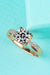 Radiant 1 Carat Moissanite Rose Gold Ring with Zircon Accents