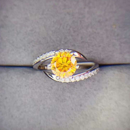 Elegant Lab-Created Diamond Ring Set with Dazzling Accents