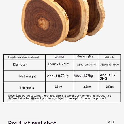 Irregular Wooden Cutting Board Chopping Board 3 Sizes Small Medium Large