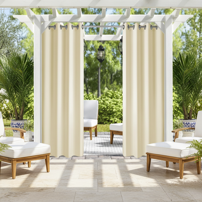 Outdoor Patio Curtain Grommets 50x10inch Ivory Curtains outdoor-patio-curtain-grommets-50x10inch-ivory Home Décor›Window Treatments›Curtains & Drapes›Panels