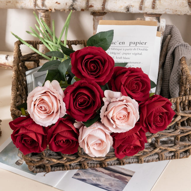Peekaboo Studio Flannel Rose Artificial Flowers - Wedding & Home Decor