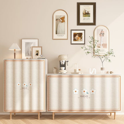 Punch-free Cabinet Shade Curtain Kitchen Door Curtain