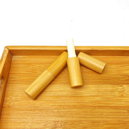 Bamboo Wooden Bamboo Lipstick Empty Tube