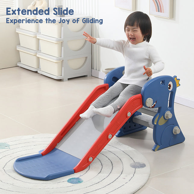 Peekaboo Studio Dinosaur Indoor Slide for Toddlers, Foldable & Easy As