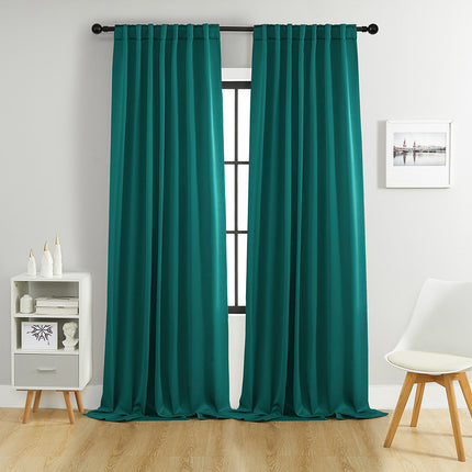 Blackout Curtains Rod-pocket Style With Loop Tabs For A Curtain Rod