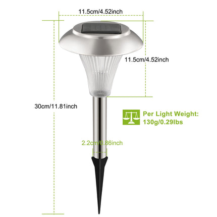 Peekaboo Studio 24-Pcs Solar Garden Lights, IP44 Waterproof, 7 Colors