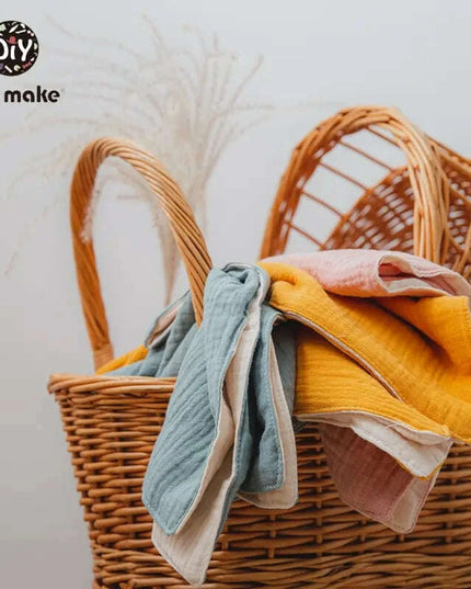 Adorable Baby Gift Set: Cotton Bath Towel, Crochet Rattle, and Accessories for Kids