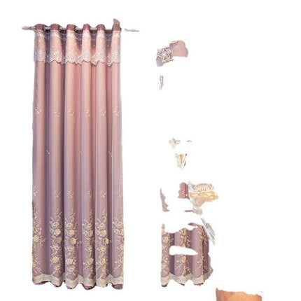 Peekaboo Studio Double Open Yarn Curtain Set - Integrated Shading Desi