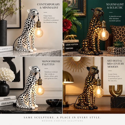 Modern Cheetah Sculpture — Decorative Animal Figurine for Home & Living Figurines modern-creativity-cheetah-sculpture-room-decoration-animal-figurine-model-living-room-table-home-decor-and-accessories-ornaments Home & Garden > Home Décor > Sculptures & Figurines